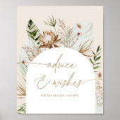 Poster Boho sage conseils et voeux pour l'affiche des jeu (Devant)