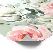 Poster Boho Sage Green Princesse Quinceañera Bienvenue (Coin)