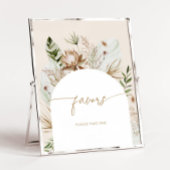 Poster Boho sauge plage verte Favoriser s'il vous plaît p