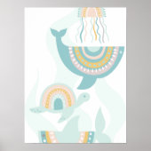 Poster Boho Sea Animaux (Devant)