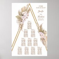 Boho séché Palm Pampas Grass Dusty Rose Gold Arch