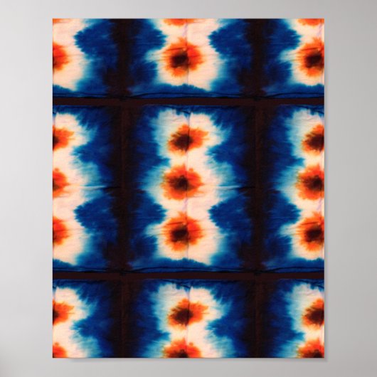Poster Boho Shibori Tie Dye (Devant)