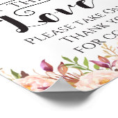 Poster Boho Spread the Love, panneau de faveur, cadeau de (Coin)