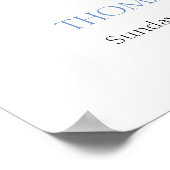 Poster Boho Stroller Rabbit Baby shower garçon Bienvenue (Coin)