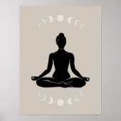 Poster Boho Style Yoga Pose Gift of Yoga (Devant)