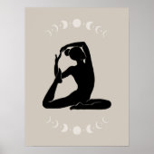 Poster Boho Style Yoga Pose Yoga (Devant)