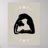 Poster Boho Style Yoga Pose Yoga (Devant)