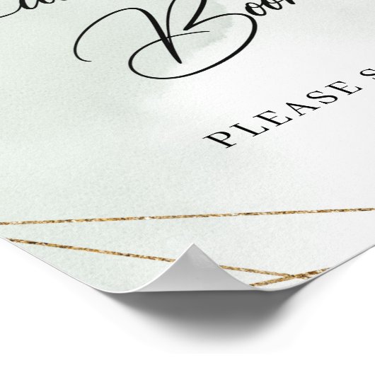 Poster Boho succulent eucalyptus or Guest Book Signal (Coin)