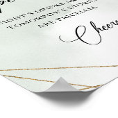 Poster Boho succulent eucalyptus or signe à barre ouverte (Coin)