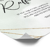 Poster Boho succulent eucalyptus or Vin Raffle jeu (Coin)