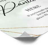 Poster Boho succulents or Déposez vos culs ici Signe (Coin)