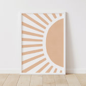 Poster Boho Sun Boho Nursery Décor Wall Art