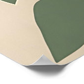 Poster Boho Sunflower - Modern Desaturated Floral (Coin)