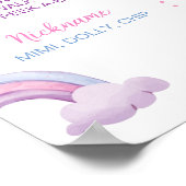 Poster Boho Sunshine Arc-en-ciel Anniversaire de l'affich (Coin)