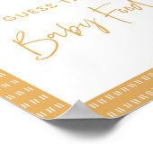 Poster Boho Sunshine Devine Le Baby shower Alimentaire (Coin)