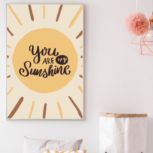 Poster Boho Sunshine Nursery Wall Art