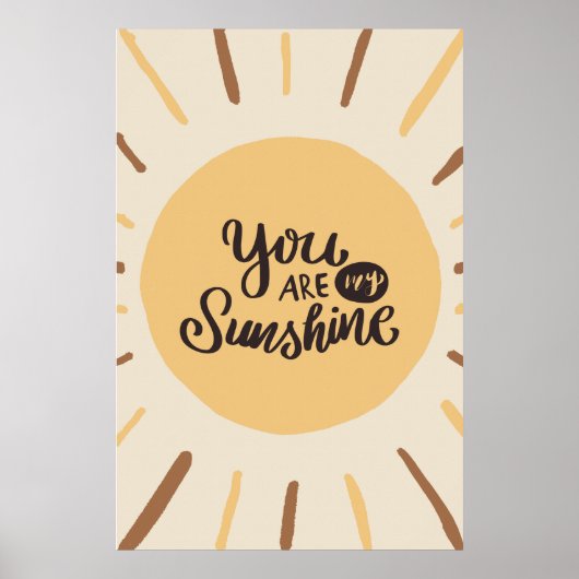 Poster Boho Sunshine Nursery Wall Art (Devant)