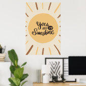 Poster Boho Sunshine Nursery Wall Art (Bureau à domicile)