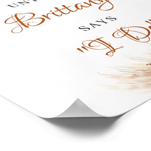 Poster Boho terracotta bordeaux vert décompte de la rouil (Coin)