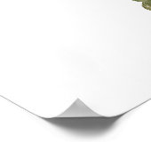 Poster Boho Terracotta Fall Floral Baby shower Bienvenue (Coin)