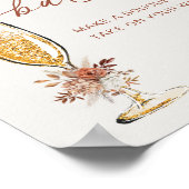 Poster Boho Terracotta Flower Bar Floral (Coin)