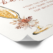 Poster Boho Terracotta Mimosa Bar Floral (Coin)