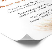 Poster Boho Terracotta pampas boissons de signature de M. (Coin)