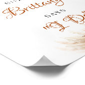 Poster Boho terre cuite bordeaux verdure rouille décompte (Coin)