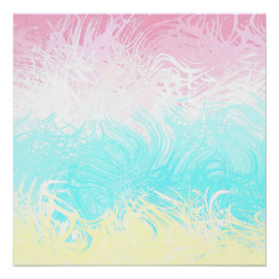 Poster Boho Tourbillonnant Super Abstrait Genderflux Prid