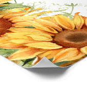 Poster Boho tournesol signe de bienvenue (Coin)