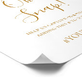 Poster Boho Tropical Botanical | Oh Snap Wedding Hashtag (Coin)