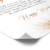 Poster Boho Tropical terre cuite burgundy pampas Chasse à (Coin)