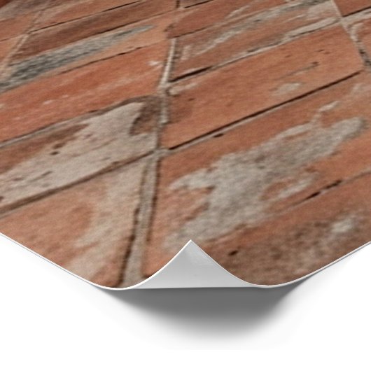 Poster Boho Turquoise Desert Courtyard, Rustic Staircase  (Coin)