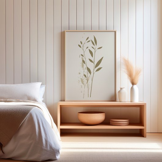 Poster Boho végétal minimaliste