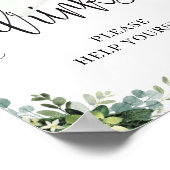 Poster Boho verdoyant succulent feuillage fleuri signe de (Coin)