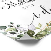 Poster Boho verdure feuillage feuille décompte d'or (Coin)