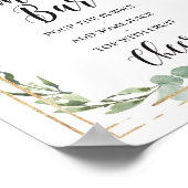 Poster Boho verdure succulent floral maman-osa signe bar (Coin)