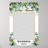 Poster Boho verdure succulent mariage photo accessoire (Devant)