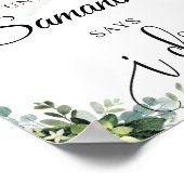 Poster Boho verdure succulent signe de compte à rebours (Coin)