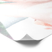 Poster Boho Vert Floral Frame Sweet 16 Welcome Banner (Coin)