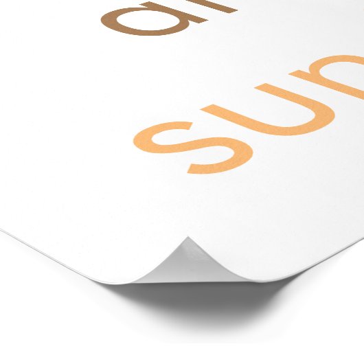 Poster Boho "Vous êtes mon soleil" Smiley Sun (Coin)