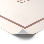 Poster Boho Watercolor Pampas Grass Fête des mariées (Coin)