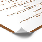 Poster Boho Western mariage doux signe de la barre des de (Coin)