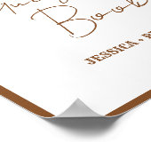 Poster Boho Western S'Il Vous Plaît Signer Notre Livre D' (Coin)