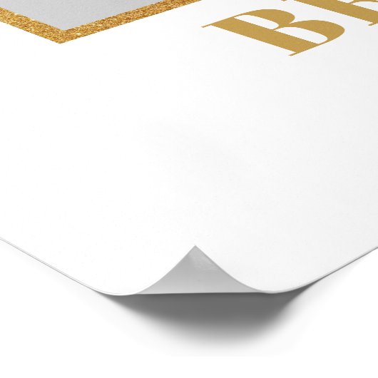 Poster Boho White Roses Greenery mariage photo (Coin)