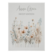 Poster Boho Wildflower (Devant)