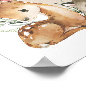 Poster Boho Woodland Animals Greenery Baby Shower Welcome (Coin)