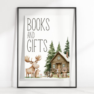 Poster Boho Woodland Animaux Baby showers Livres Cadeaux 