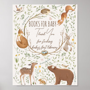 Poster Boho Woodland Animaux Forest Friends Baby shower