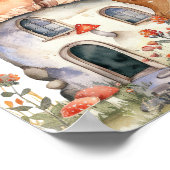 Poster Boho Woodland Forest Animaux Baby shower Bienvenue (Coin)